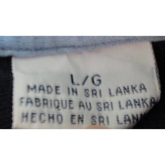 Tommy Hilfiger Jeans Women's Blue Striped Long Sleeve Stretch Sweater Size Large - Picture 9 of 10